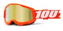   STRATA 2, 100% okuliare Orange, zrkadlové zlaté plexi