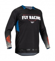 Fly Racing dres EVOLUTION DST. FLY RACING - USA 2023 (černá/šedá/modrá)