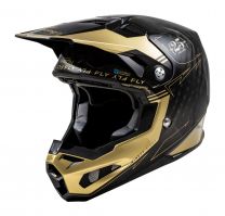 Prilba FORMULA S CARBON, FLY RACING - USA (čierna/zlatá)