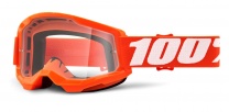 100% Okuliare STRATA 2 Orange - Číre sklo