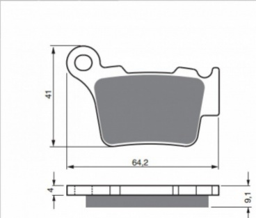  Zadné brzdové platničky DP SDP935